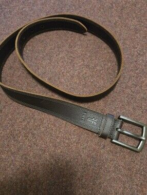 Frye Men's Leather Belt 38.5 (From Shortest Hole) Overall Length Of 47in